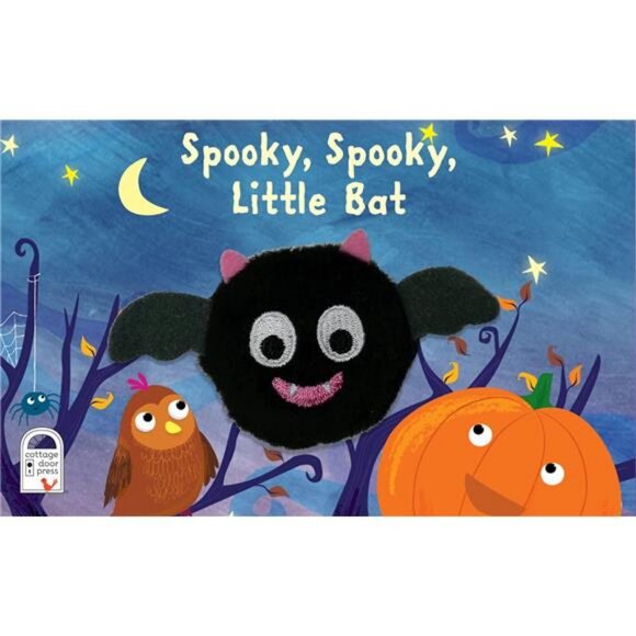 Spooky, Spooky, Little Bat Finger Puppet Halloween Board Book Ages 0-4 - Picture 2 of 7
